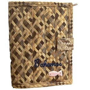 Unisex Woven Bahamas Couch Wallet Picture Holder 7.5"X 5.5"